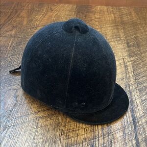 Black Equestrian Riding Helmet